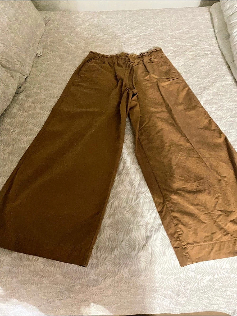 LOFT Wide Leg Pants in Brown Like New
